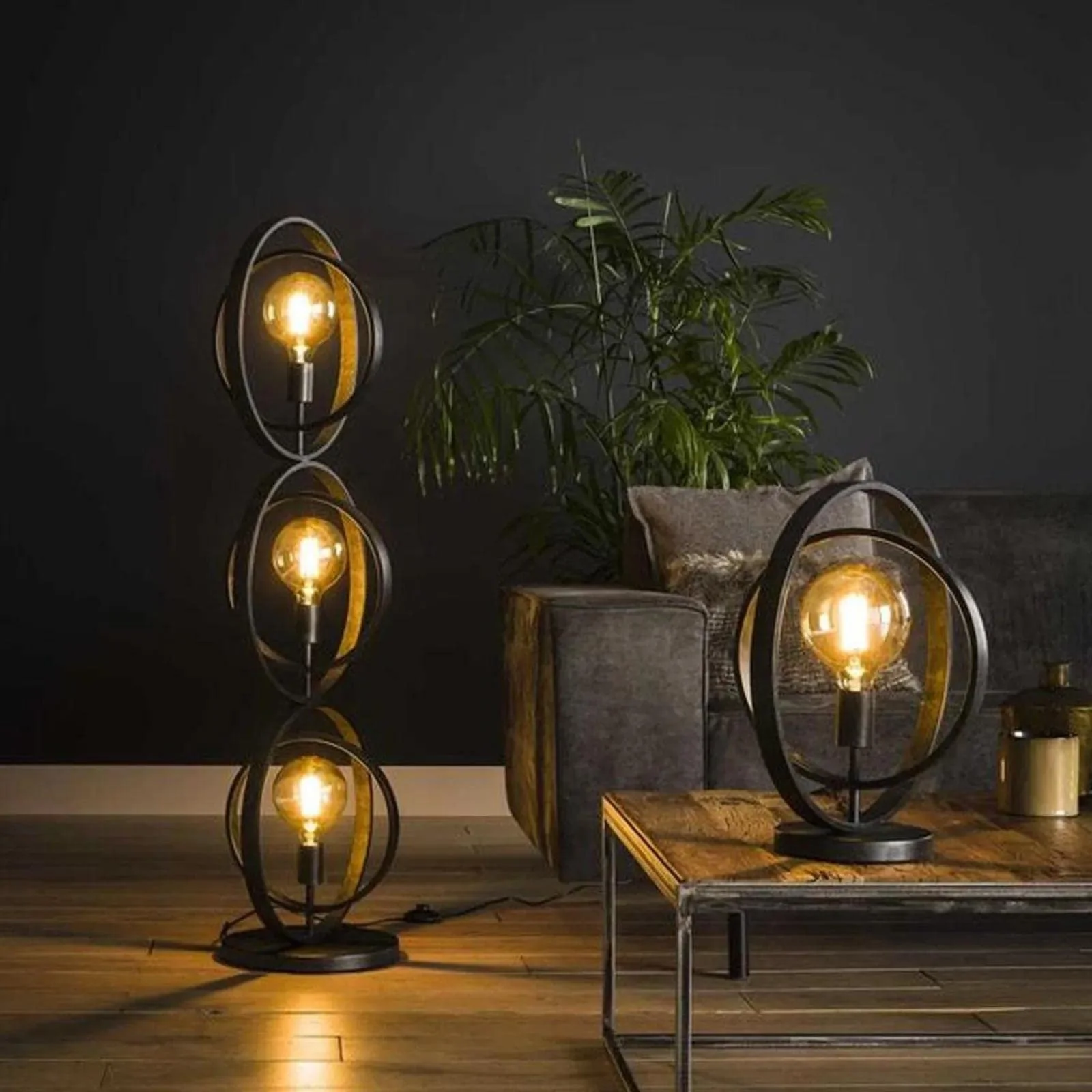 Настільна лампа famlights Henrik E27 Сіра, фото №5