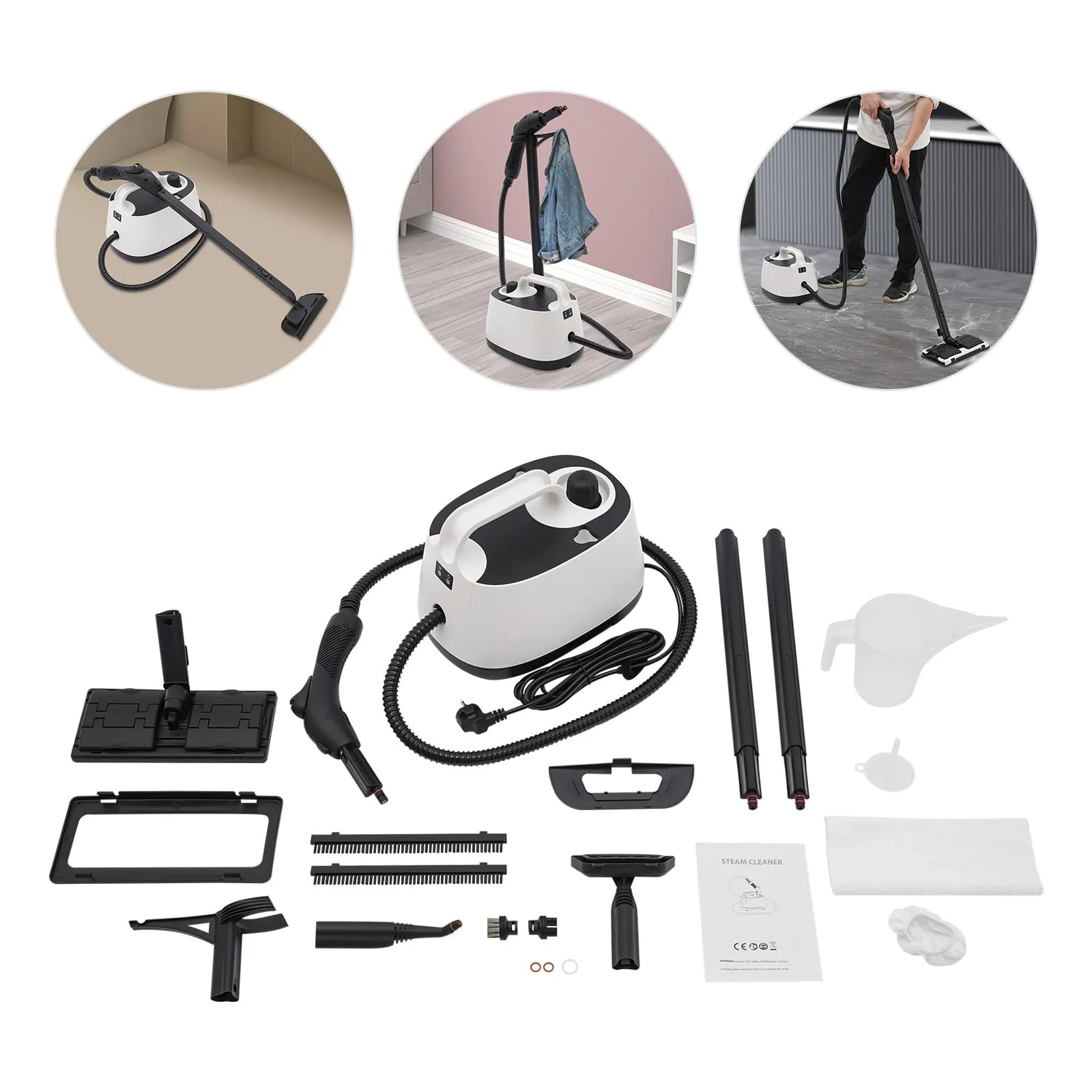 Ручний пароочисник 4 бар 2000 Вт 1,6 л, фото №3