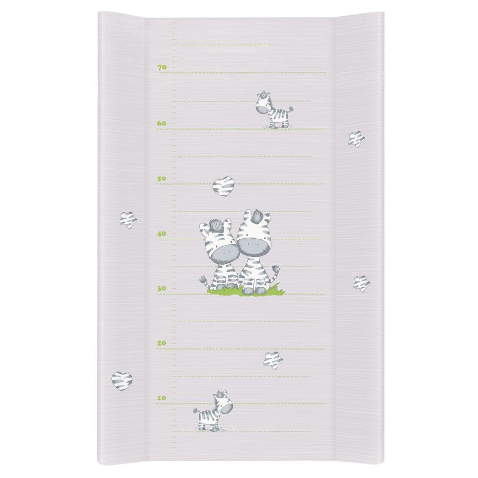 Пеленальна доска Cebababy 50x70 Basic Line Зебра сірий, фото №1