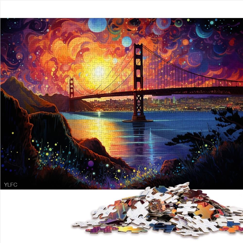 Пазл Golden Gate Bridge 1000 деталей 26 x 38 см, фото №3