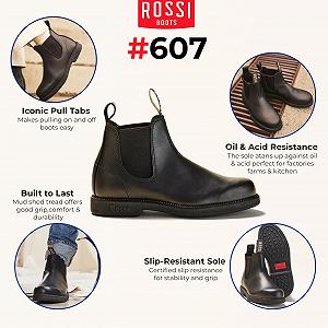 Челси ботинки Infinity кожаные Rossi Booma 607 кожаные австралийские унисекс synthetic.ua - Фото 1