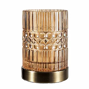 Настільна лампа Pauleen Crystal Elegance 48126 Max. 25 W E27 Glass Amber Brass 230 V - Фото 1