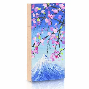 USB Flash-накопичувач Hozyale Snow Mountain 32GB USB 2.0 Дерево 1.10 x 0.35 x 2.36 дюйма - Фото 1
