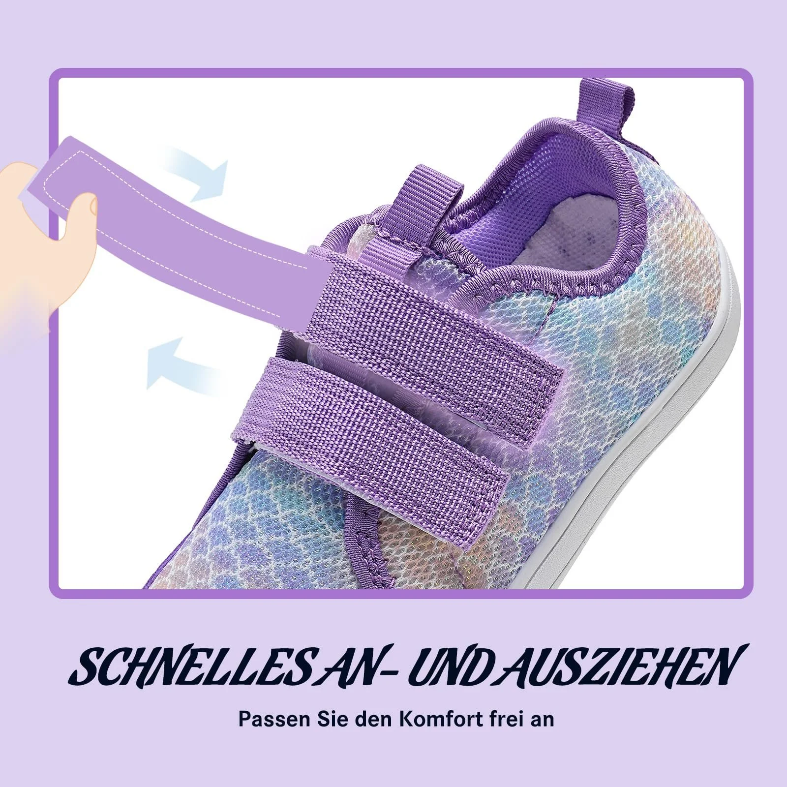 Босоножки IceUnicorn Детские босоножки и девочек Широкие Минималистичные Аквашузы Кроссовки для трейлраннинга Пляжная обувь, фото №4