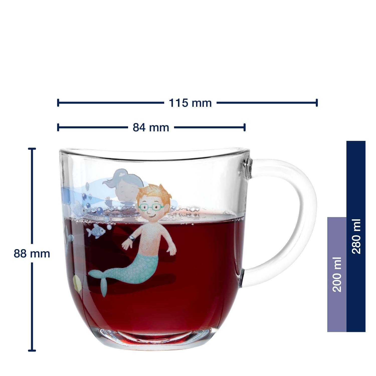 Кружка LEONARDO HOME Bambini Avventura 280 мл, детская, с ручкой, рисунок Море, фото №2