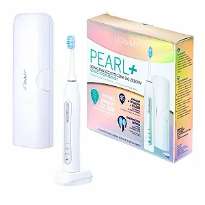 Електрична звукова зубна щітка VITAMMY Pearl + White з функціями чищення, відбілювання та масажу - Фото 1