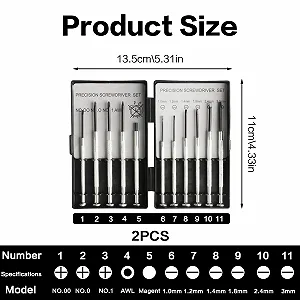 Набір прецизійних міні-викруток 22 предмети магнітний synthetic.ua - Фото 1