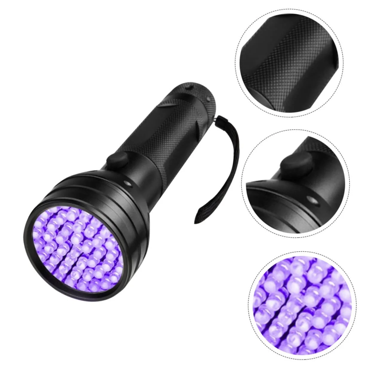 Ультрафіолетовий ліхтарик HOMSFOU LED для активного відпочинку на природі, водо- та ударостійкий для виявлення мінералів і сечі домашніх тварин, фото №5 Ультрафіолетовий ліхтарик HOMSFOU LED для активного відпочинку на природі, водо- та ударостійкий для виявлення мінералів і сечі домашніх тварин, фото №5