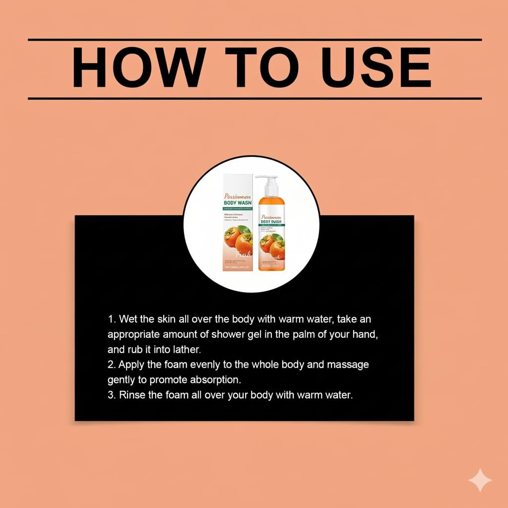 Гель для душу Kaki Body Odour Remover з екстрактом хурми дезодоруючий 1 шт., фото №9 Гель для душу Kaki Body Odour Remover з екстрактом хурми дезодоруючий 1 шт., фото №9