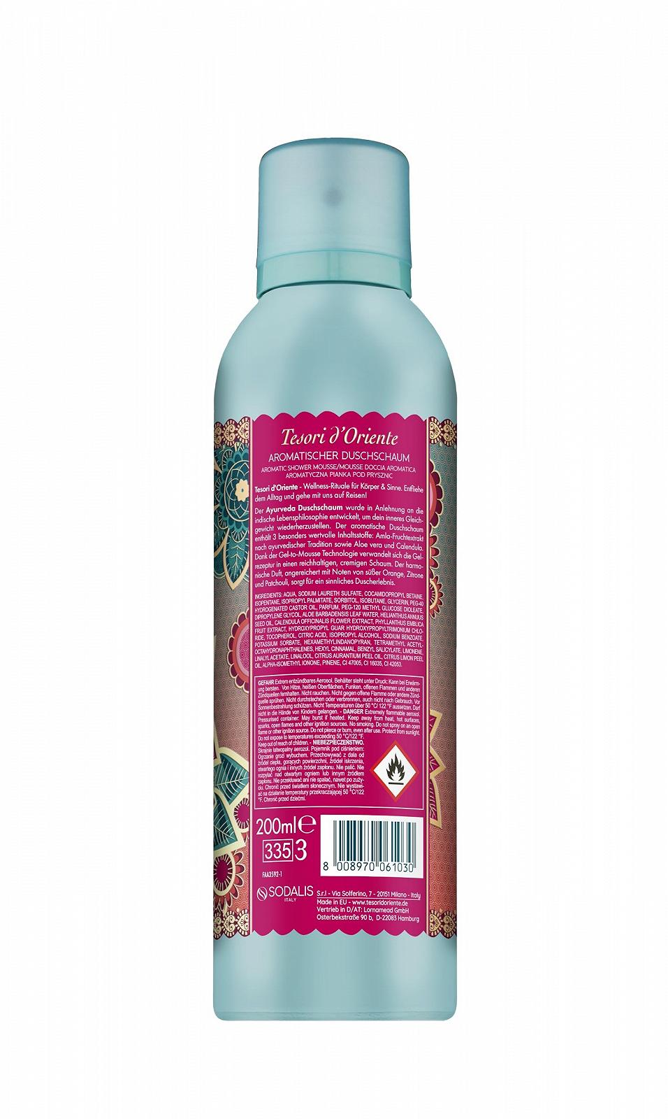 Пена для душа Tesori d'Oriente Ayurveda Ароматическая 200 мл, фото №2