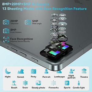 Планшет 11" Full HD HEADWOLF H3 12/256Gb 4G 2-SIM Android 12 8500 mAh Серый synthetic.ua - Фото 1