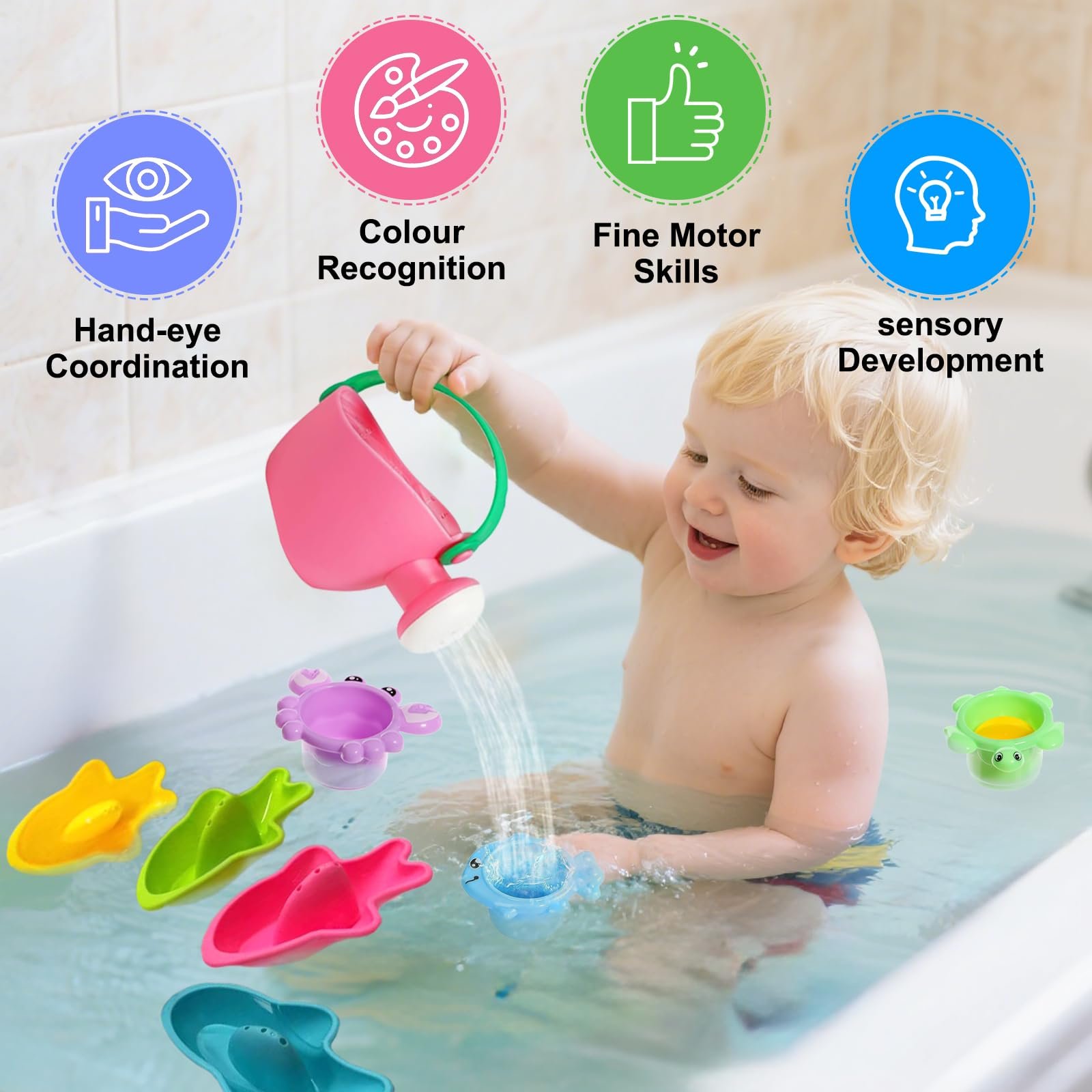 Дитяча іграшка для ванни, набір, фото №2