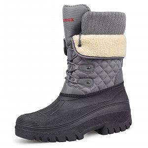 Чоботи зимові Knixmax Outdoor жіночі з теплою підкладкою, водонепроникним зовнішнім матеріалом і неслизькою підошвою - Фото 1
