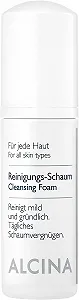 Пенка для умывания ALCINA для любого типа кожи 150 мл Очищающая пенка для особо чувствительной и слегка раздраженной кожи Увлажняющая и успокаивающая - Фото 1