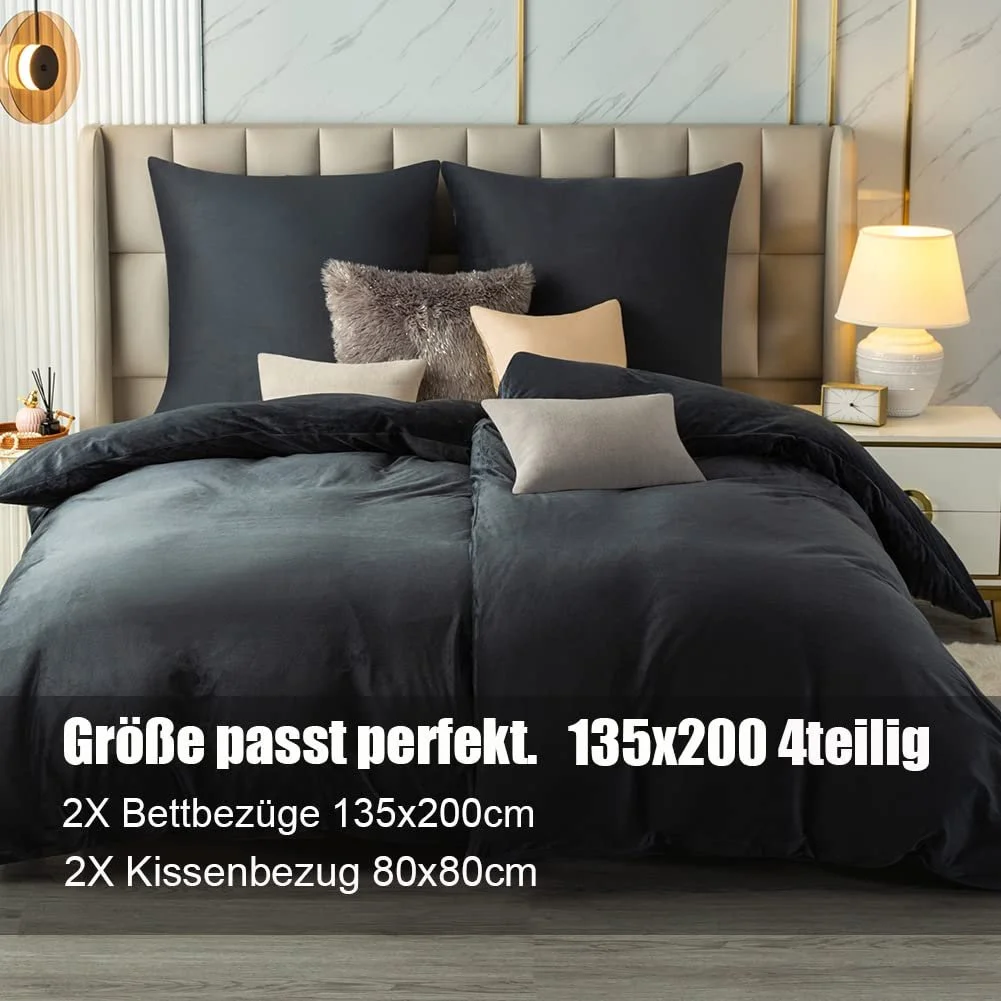 Постельное белье Soifox Winter Flannel 135 x 200 см, 4 предмета, фото №8