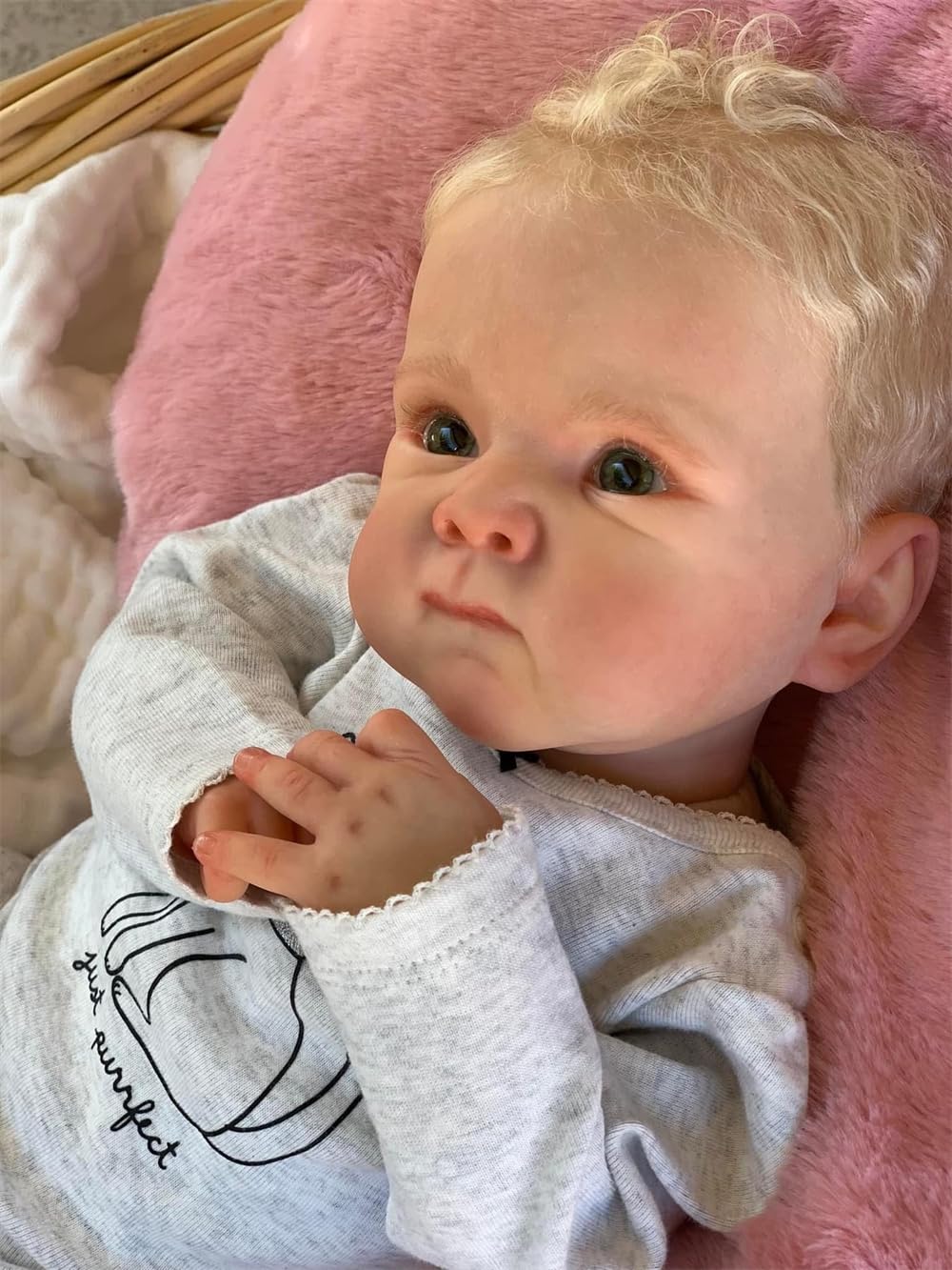 Лялька Zero pam Reborn Baby Boy 45 см Силіконова лялька з блондином, фото №4