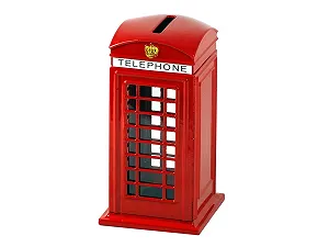 Скарбничка KAV Red Telephone Booth Лондон металева synthetic.ua - Фото 1