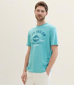 Футболка LOGO TEE MEN'S  1037735ХХ35272 Tom Tailor Блакитний L synthetic.ua - Фото 1