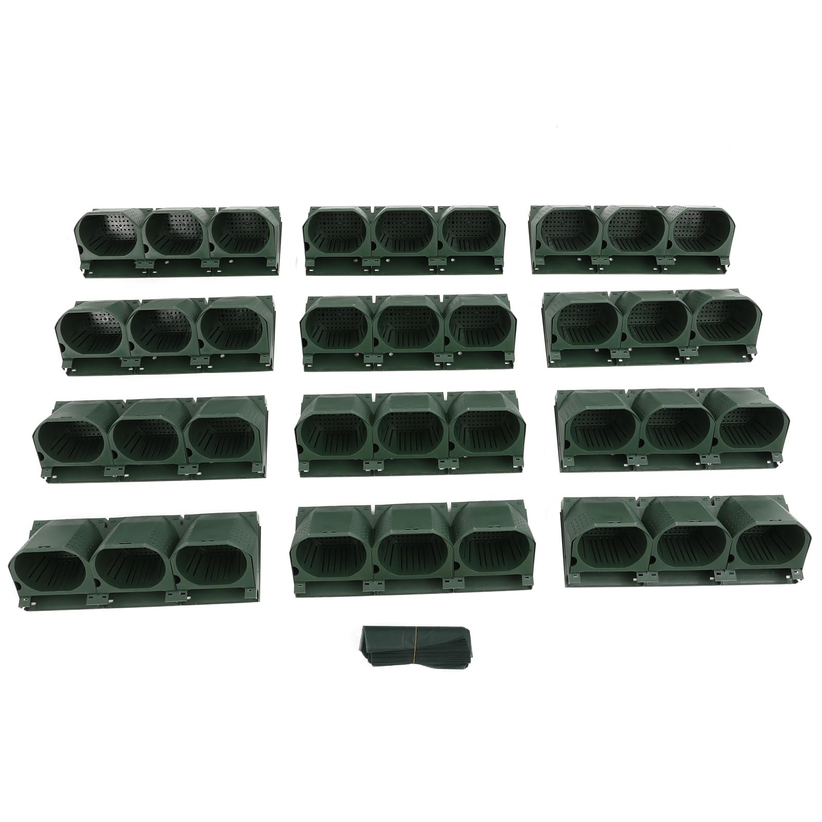 Вертикальне настінне кашпо 36 кишень PP Оливковий, фото №9 Вертикальне настінне кашпо 36 кишень PP Оливковий, фото №9