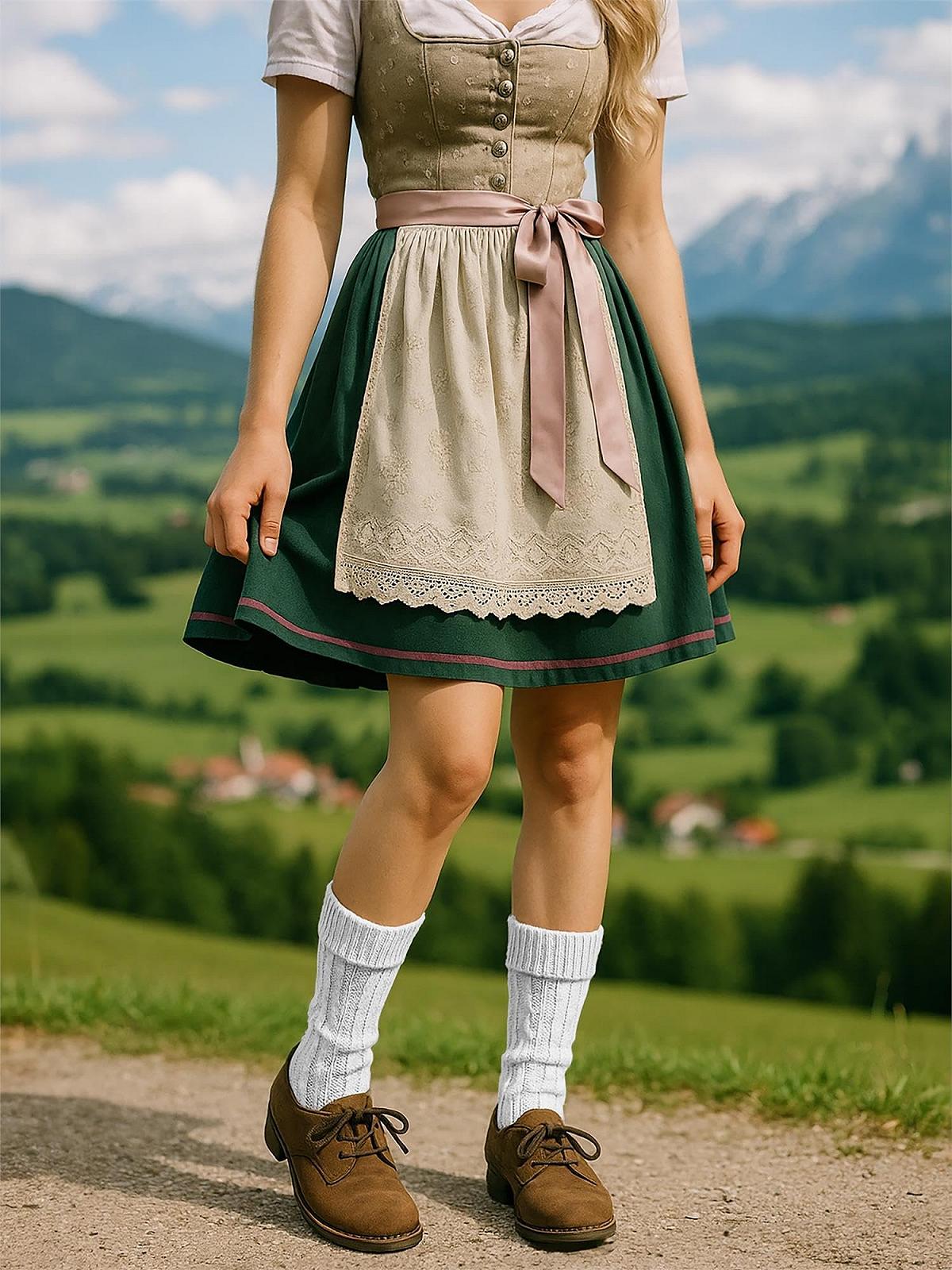 Чулки Normani Элегантные кабельные чулки с двойным кабельным узором Белый Короткий размер 35/38, фото №4