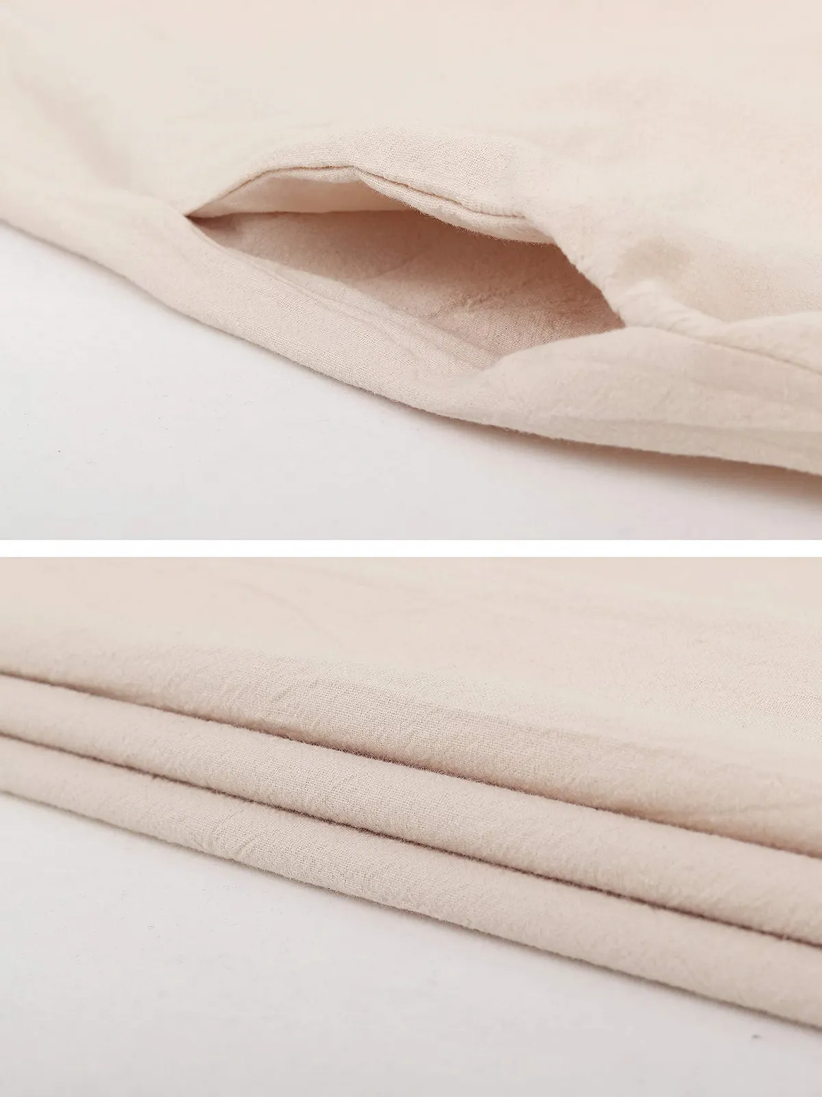 Жіноча Спідниця-максі Льняна Однотонна з Бічними Кишенями Еластична Талія, фото №5