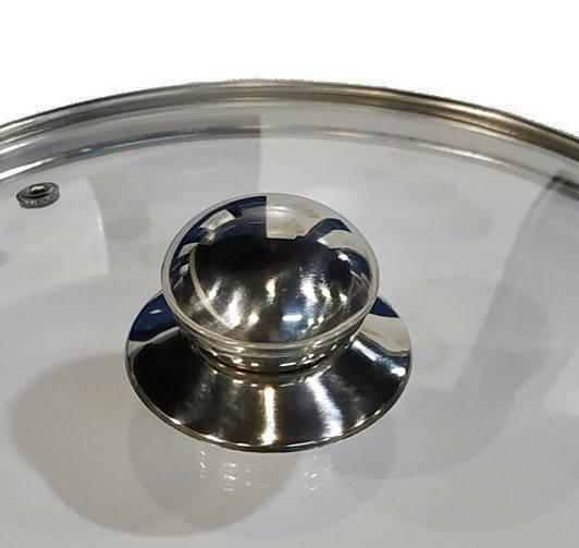 Стеклянная крышка с ручкой Benson BN-1006 26см, фото №1 Стеклянная крышка с ручкой Benson BN-1006 26см, фото №1