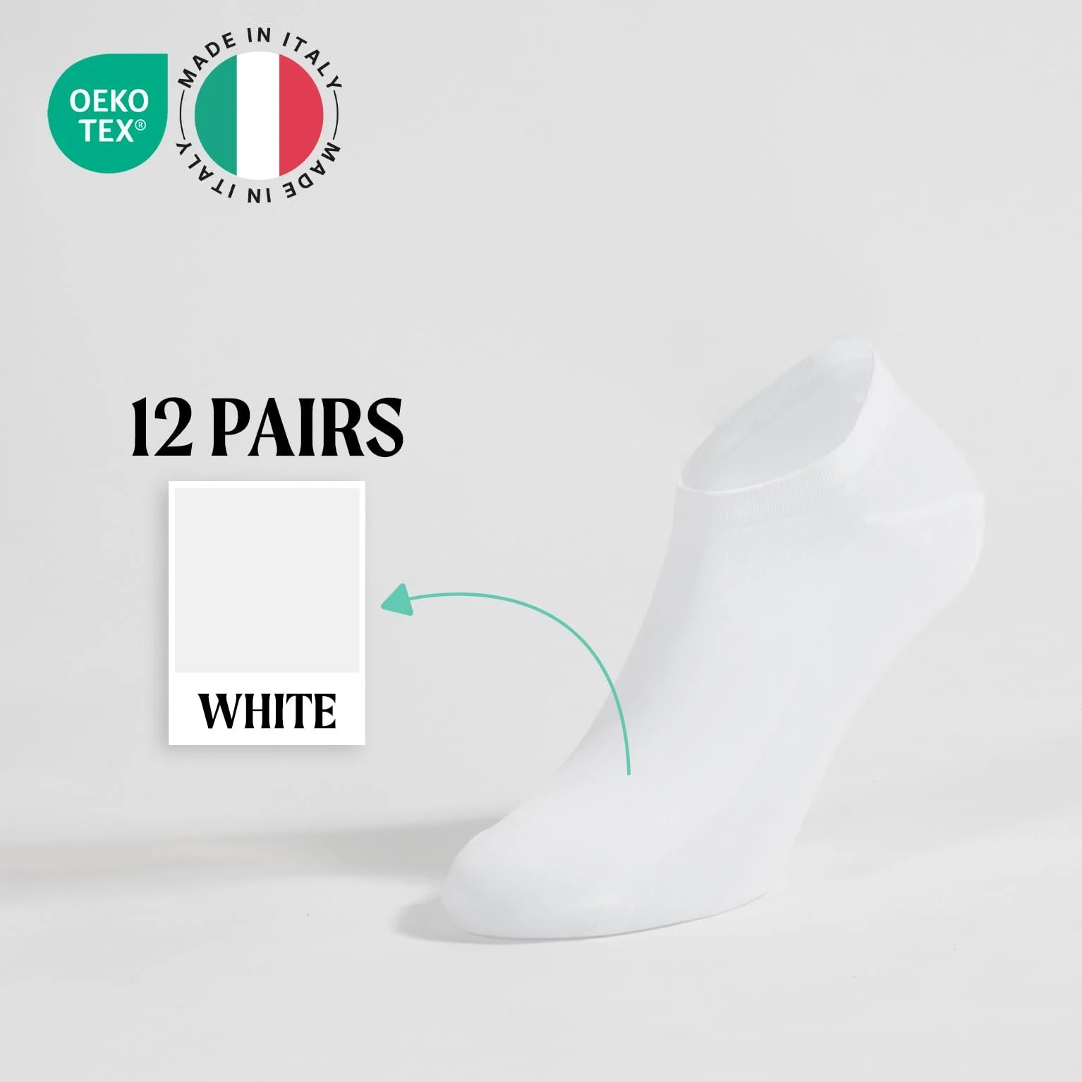 Шкарпетки спортивні CALZITALY Microfibre (6/12 пар) Унісекс, 35-40, 41-46, Італія, фото №2