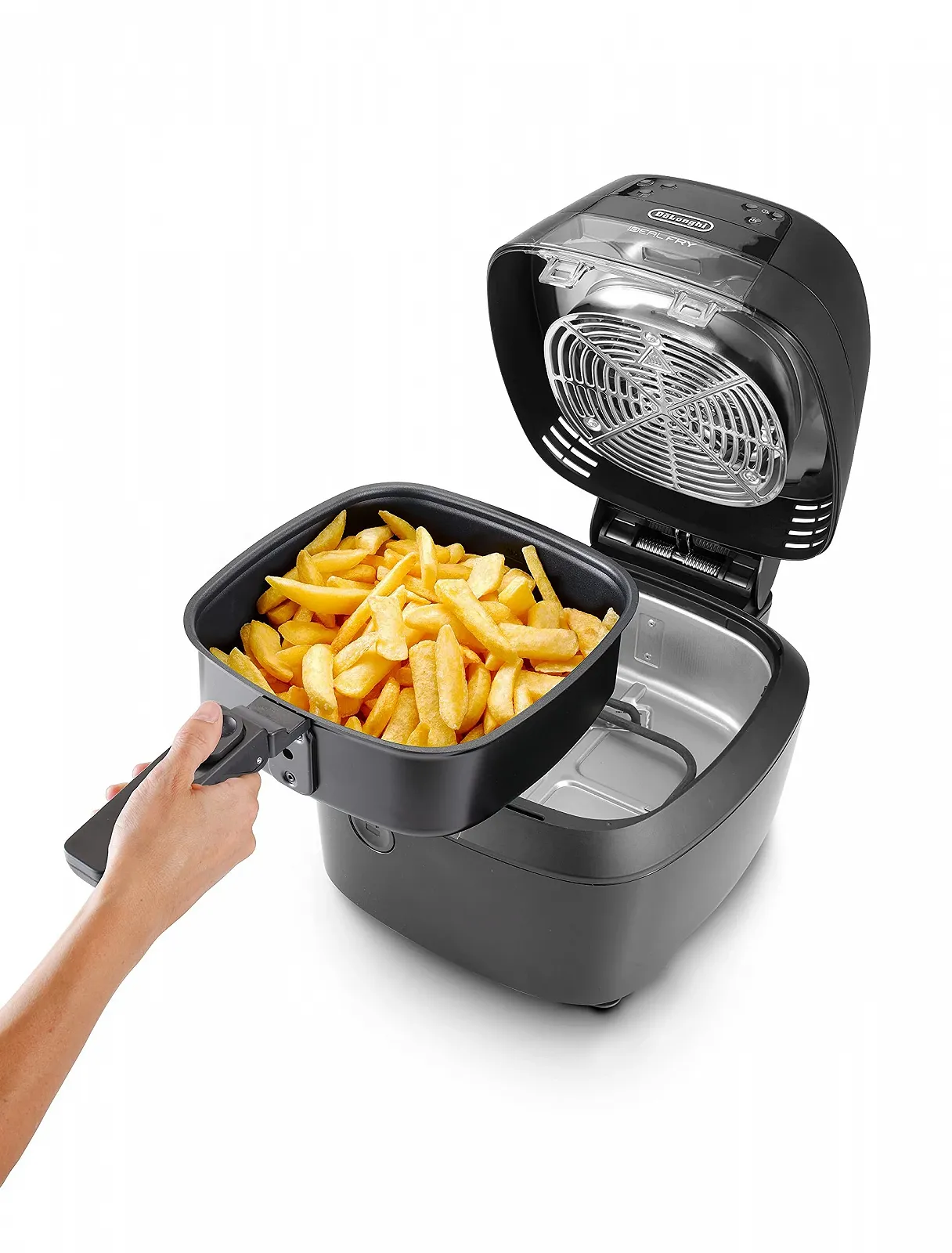 Мультипіч De'Longhi IDEALFRY FH2184.BK 1.25 кг 3.9 л LED Чорна, фото №3 Мультипіч De'Longhi IDEALFRY FH2184.BK 1.25 кг 3.9 л LED Чорна, фото №3
