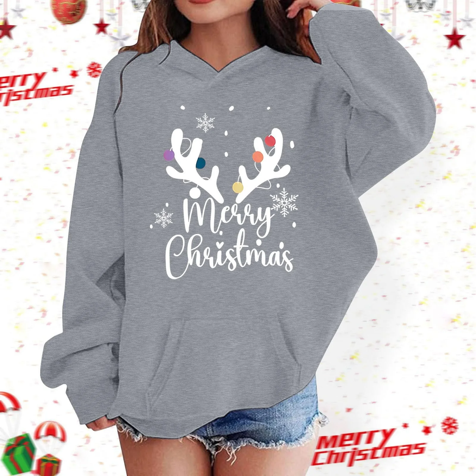 Худі Generisch Різдвяний для дівчинки, фото №2