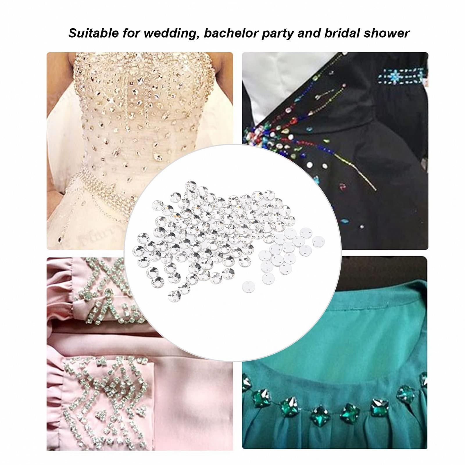 Стразы Прозрачные с плоской задней стенкой 10 мм, фото №2