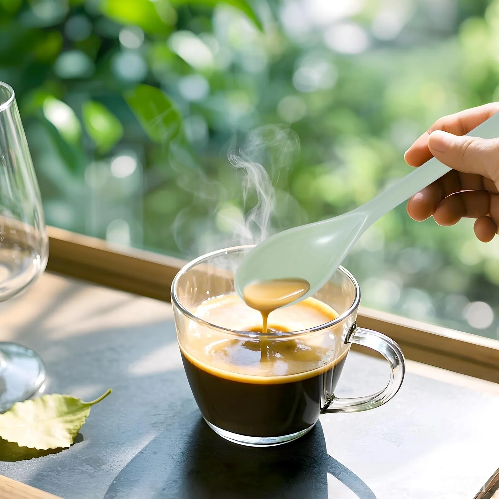 Ложка Пластикова 18.5 см Різнокольорова, набір 10 шт., фото №5