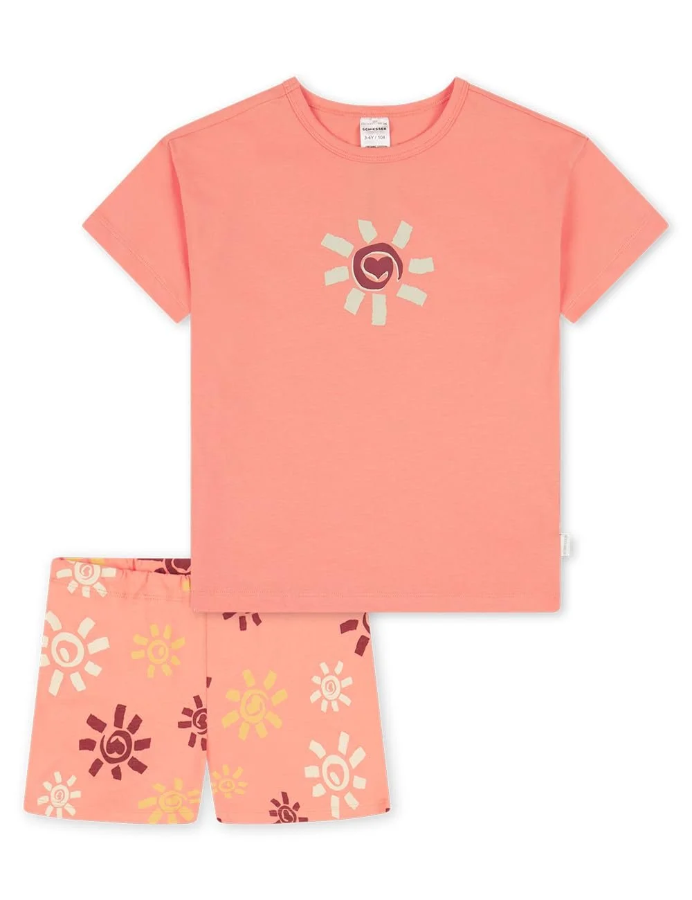 Комплект пижамы Schiesser для девочки, короткая пижама - 100% органический хлопок, размер 92-140, фото №3 Комплект пижамы Schiesser для девочки, короткая пижама - 100% органический хлопок, размер 92-140, фото №3
