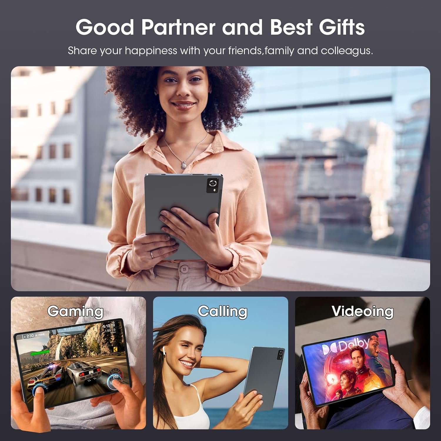 Планшет 10.9" Full HD CWOWDEFU P35W (6+6)/128Gb 4G 1-SIM 8 ядер Android 14 6000 mAh Сірий, фото №6