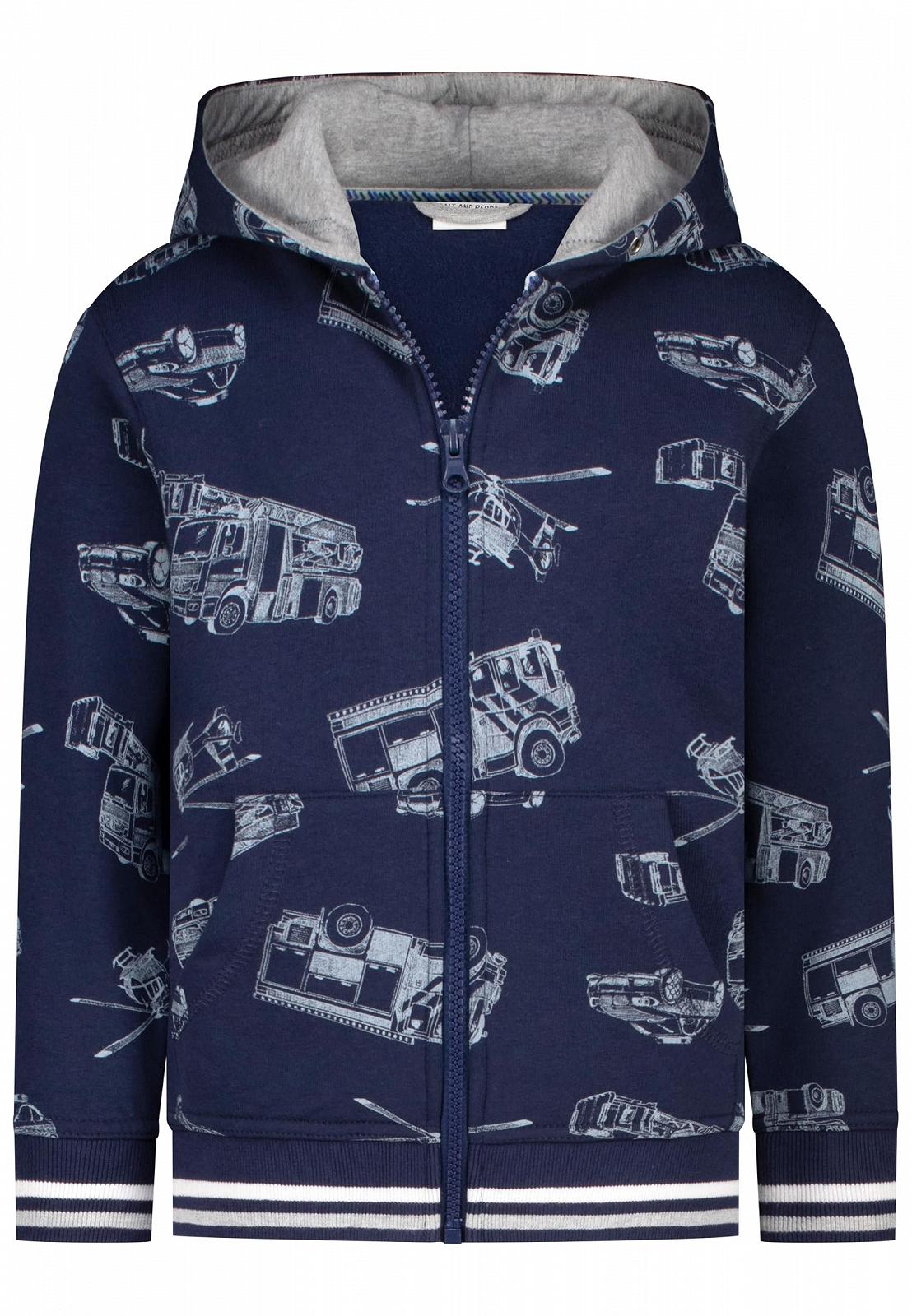Кофта спортивна SALT AND PEPPER для хлопчиків з принтом транспортних засобів, фото №3