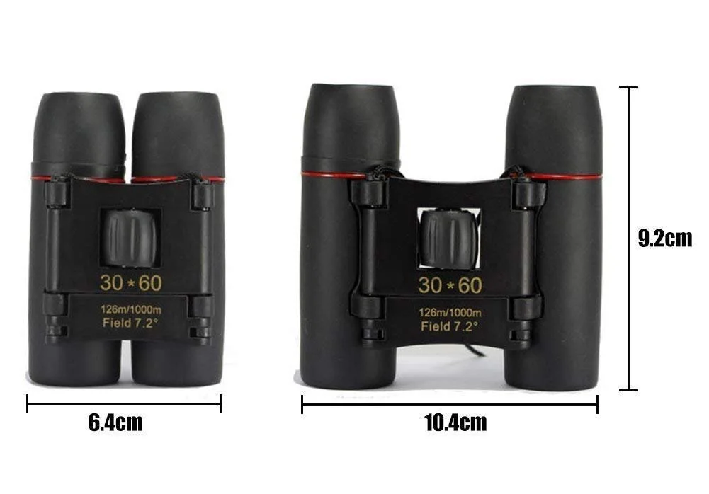 Бінокль 30x60 Kompakt Mini Schwarz, фото №2
