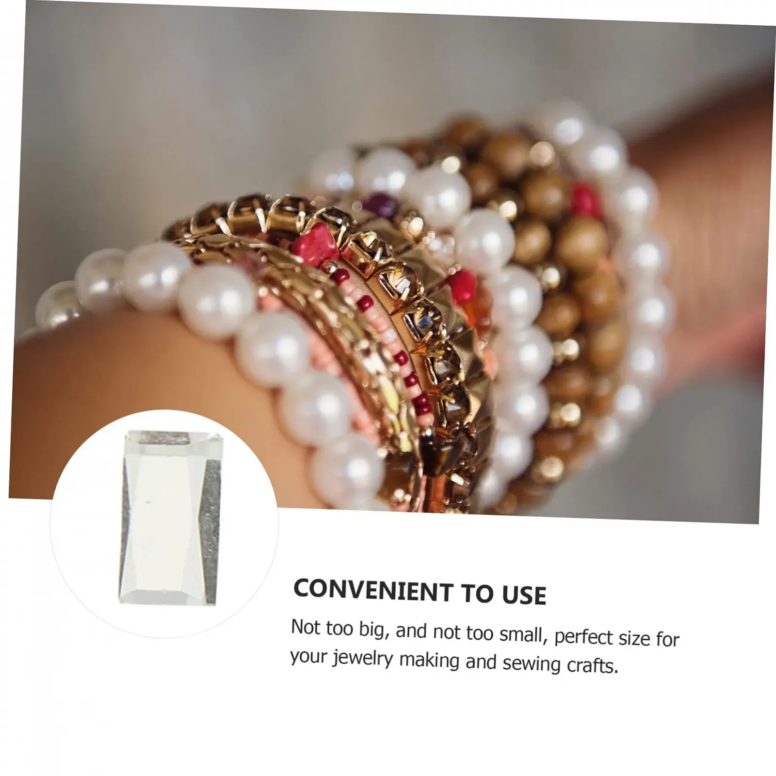 Мозаїка STOBOK Смугаста 800 штук Прозора Скляна, фото №8