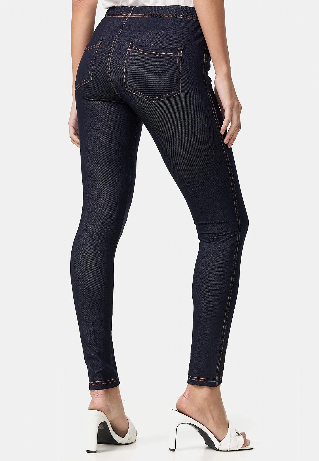 Треггинсы Nur Die Relax & Go Stretch Джинсовый вид с карманами Комфортный пояс Skinny Fit Женские, фото №6