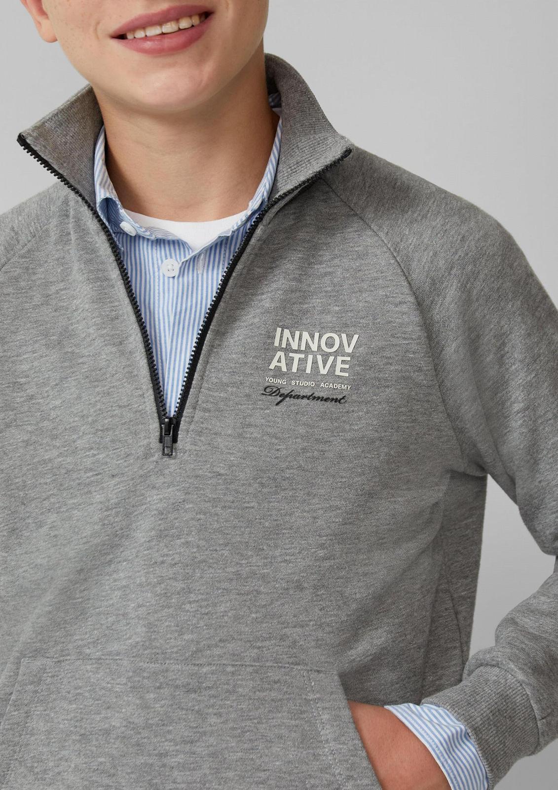 Свитшот s.Oliver с воротником Troyer и принтом, фото №3