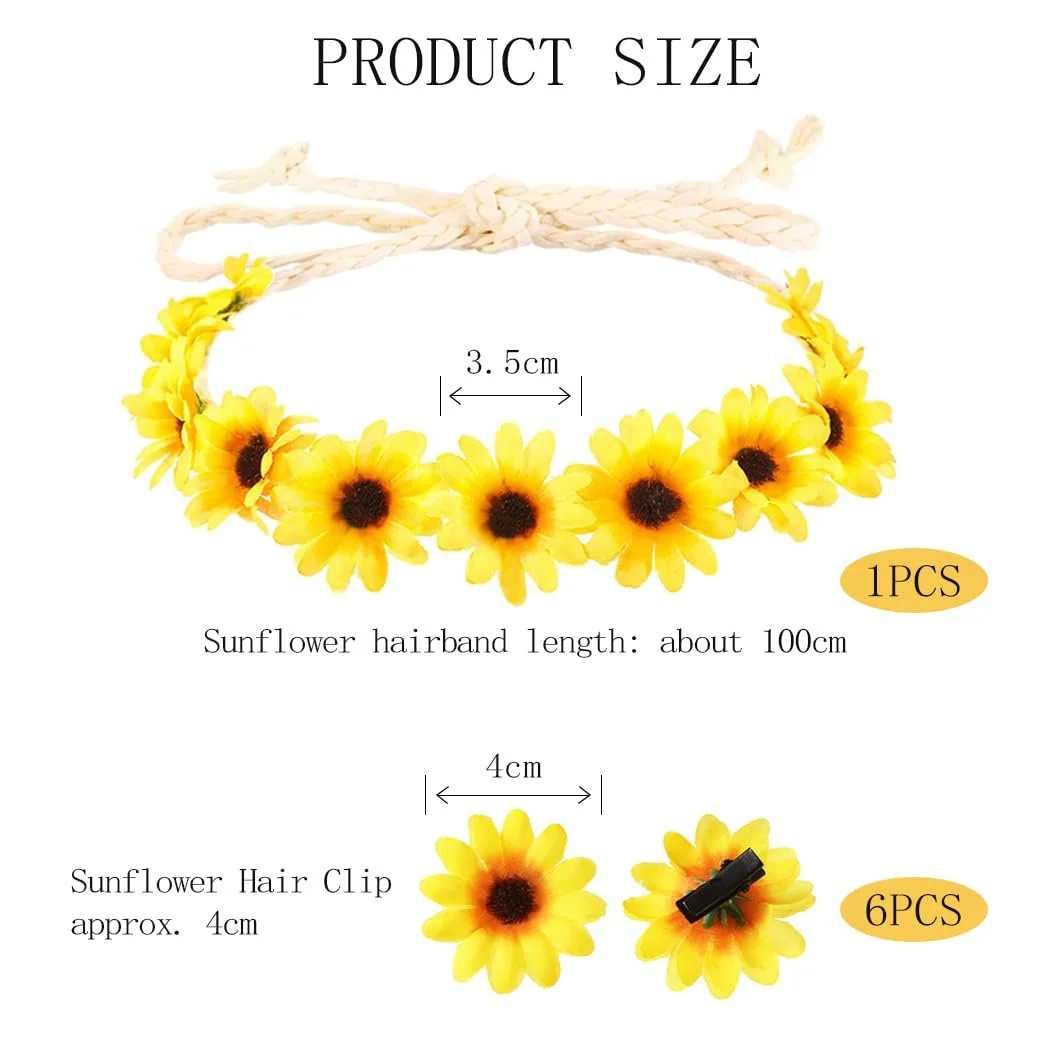 Венок для волос Подсолнечник, фото №2