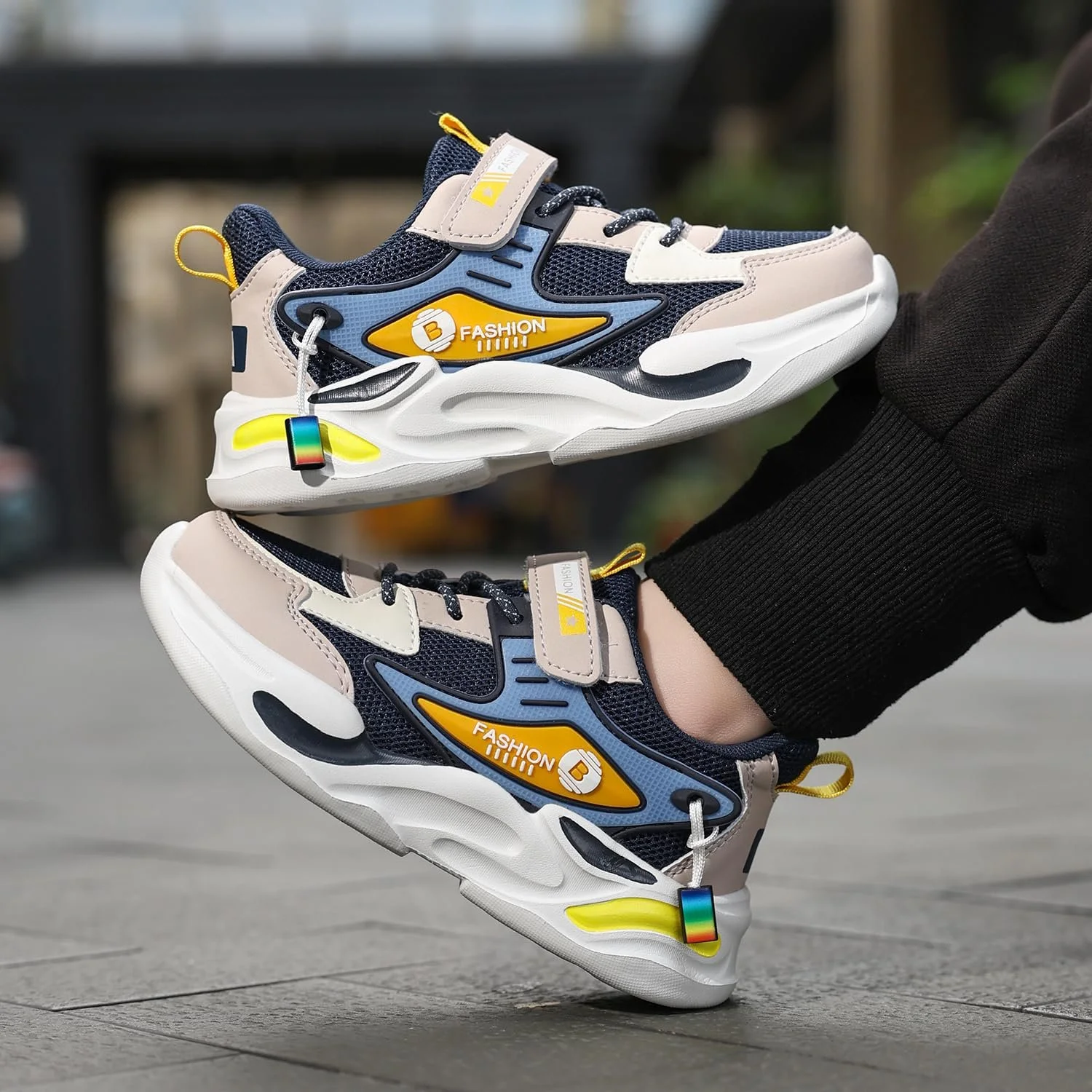 Дитячі Кросівки Кросівки для Дівчаток Дихаючі Легкі На Липучках, фото №6