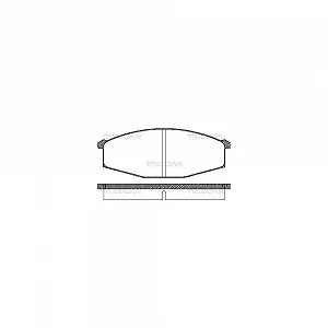 Комплект гальмівних колодок, дискове гальмо TRISCAN 8110 14127 для NISSAN передня вісь - Фото 1