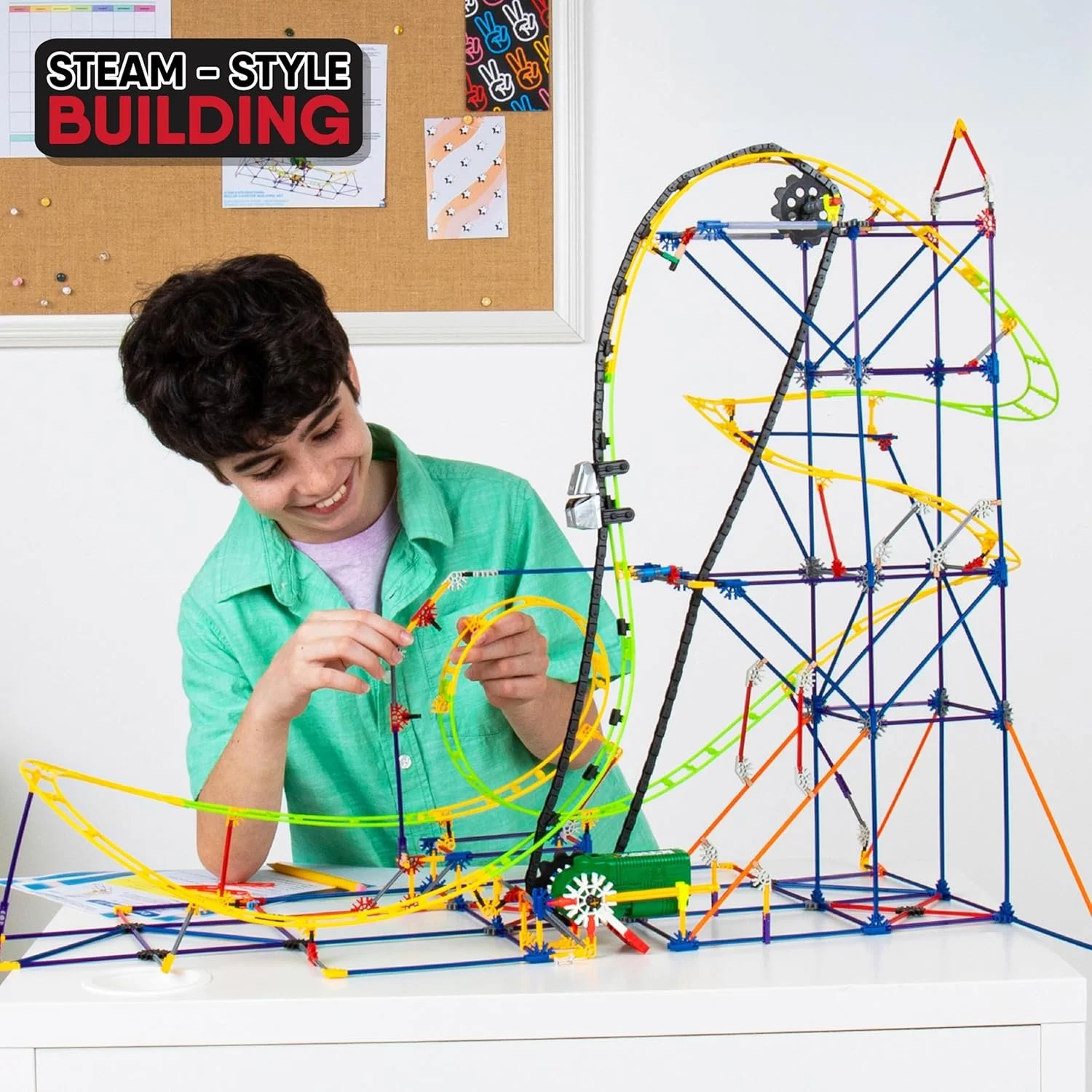 Набор K'NEX Education STEM Explorations Roller Coaster для сборки Для детей от 8 лет 546 деталей, фото №3
