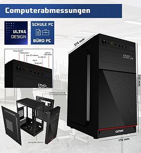Комп'ютер GMR Ultra 72505 / Intel Core i7-4790 / RAM 32GB / SSD 1TB / HDMI / LAN / Wi-Fi 6 / Bluetooth 5.0 / Windows 11 Pro / Black synthetic.ua - Фото 1