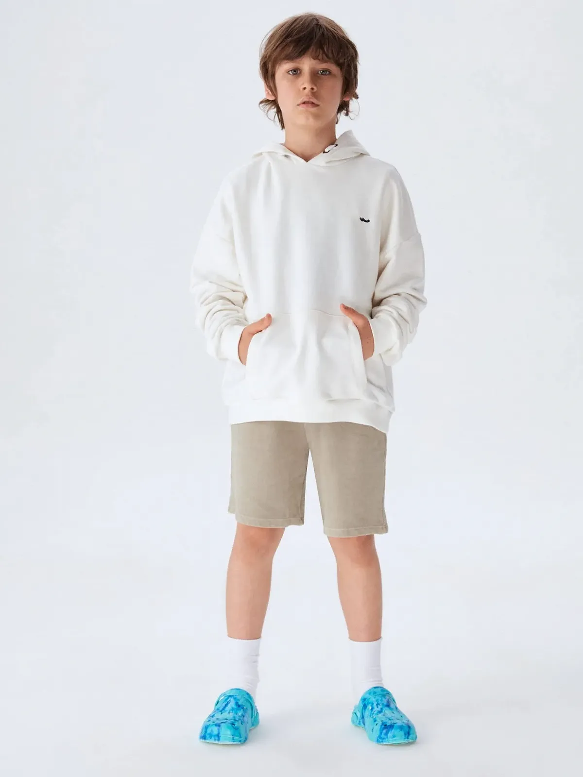 Толстовка з капюшоном для хлопчиків LTB Jeans Tohoco, Off White 105, 8 років, фото №2