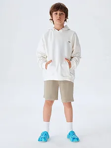 Толстовка з капюшоном для хлопчиків LTB Jeans Tohoco, Off White 105, 8 років synthetic.ua - Фото 1