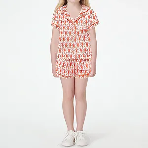 Комплект для сна SANSIWU Y2K Обезьянка, футболка с короткими рукавами и шорты, уютная праздничная домашняя одежда synthetic.ua - Фото 1