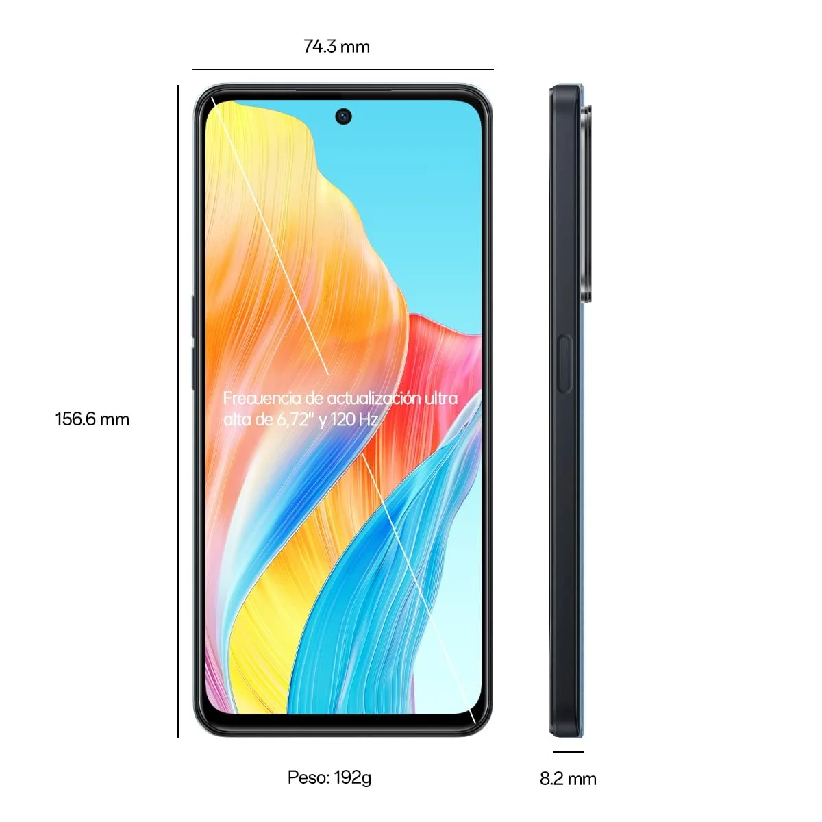 Смартфон OPPO A98 5G 256 GB 8 GB RAM Cool Black, фото №2