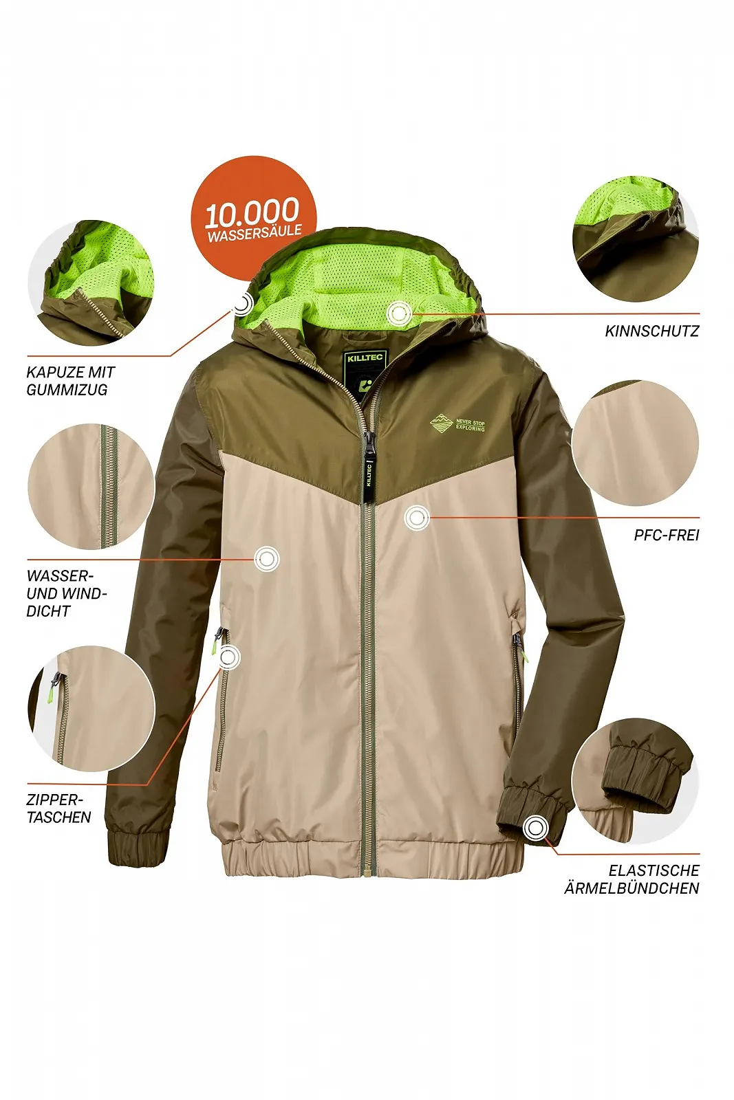Куртка Killtec Kind Kos 288 Bys Функциональная уличная с капюшоном, фото №3