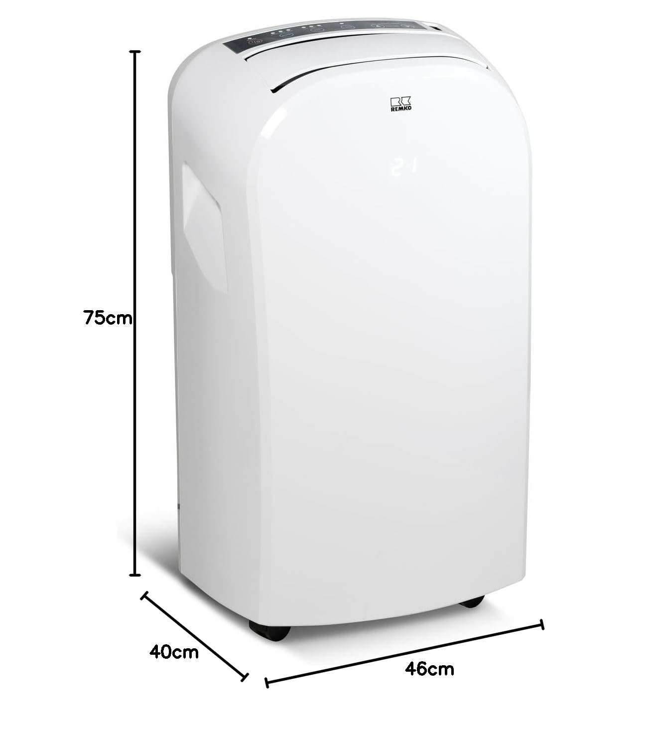 Мобільний кондиціонер REMKO MKT 255 Eco 2.6 kW Білий, фото №2
