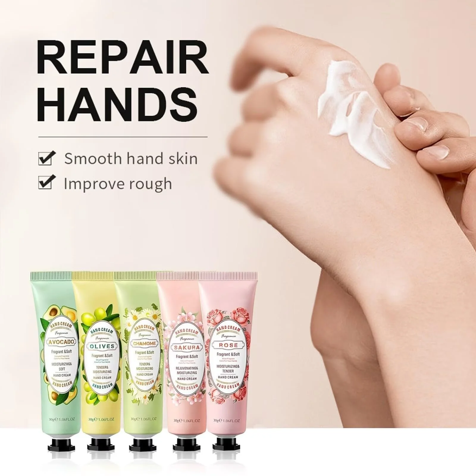 Набор мини-кремов для рук Увлажняющий для сухой кожи, 5 штук, фото №2 Набор мини-кремов для рук Увлажняющий для сухой кожи, 5 штук, фото №2